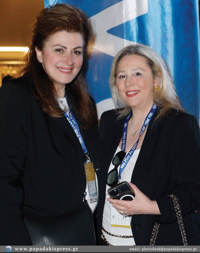 Χαρά Κολιοπούλου (Founder MeliAlice) με την Ρίτα Σταματάκη (Διευθύντρια Επικοινωνίας της MeliAlice)