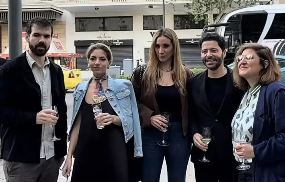 Ο Παναγιώτης Αγγελόπουλος με τη σύζυγό του Έλλη Παπαδιαμάντη